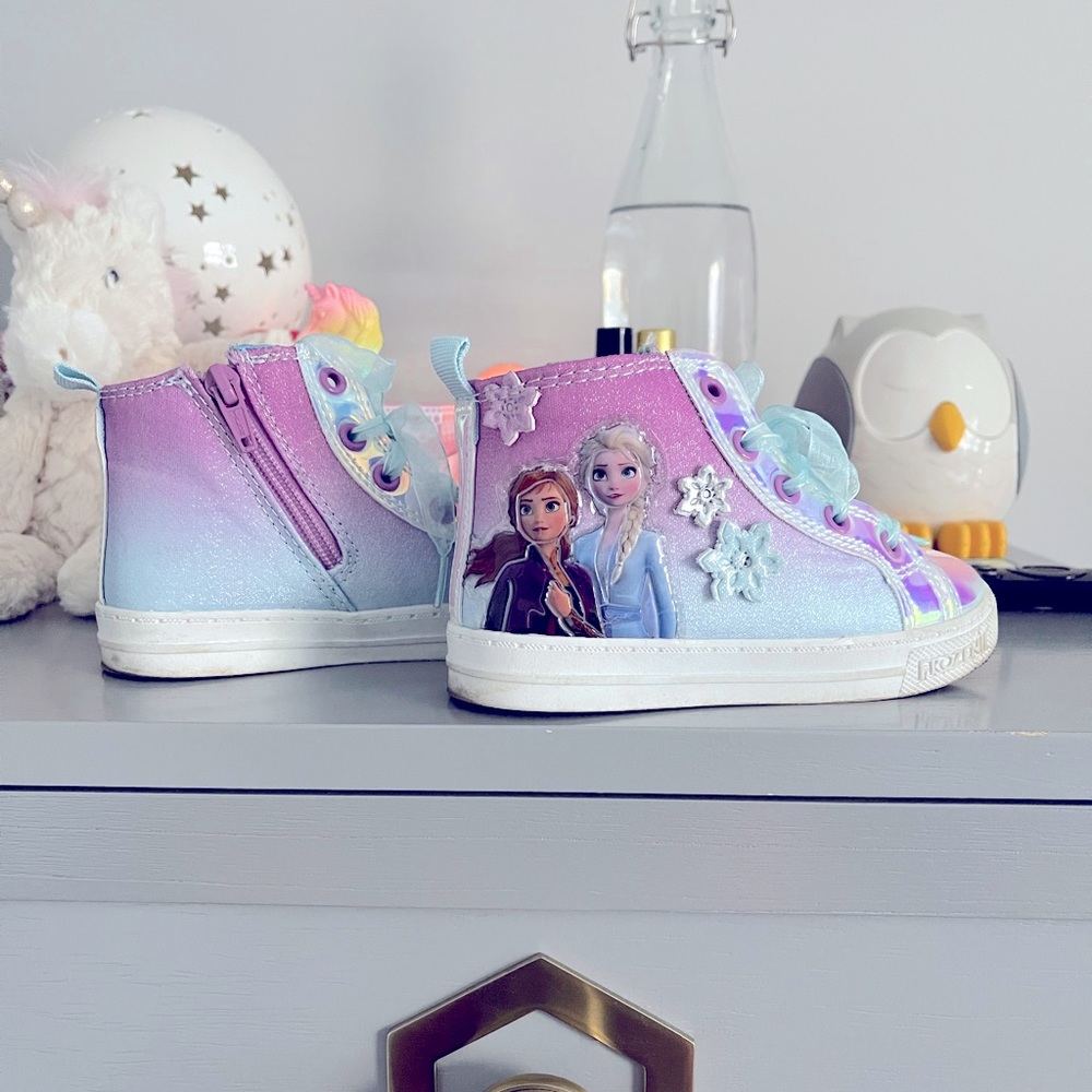 Girls Disney Frozen Hightop Sneakers